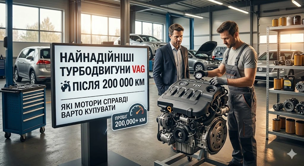 Найнадійніші турбодвигуни VAG після 200 000 км